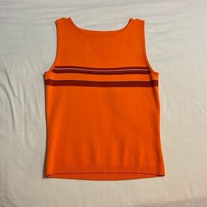 Orange Striped Tank Top